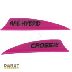 Plume de flèche Plastique Cross-X Hybrid (par 50) - 1.85 Pouces / Rose