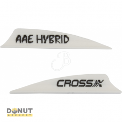 Plume de flèche Plastique Cross-X Hybrid (par 50) - 1.85 Pouces / Blanc