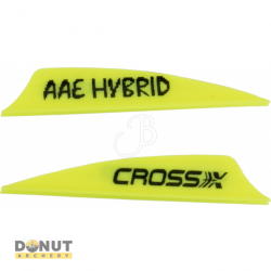 Plume de flèche Plastique Cross-X Hybrid (par 50) - 1.85 Pouces / Jaune