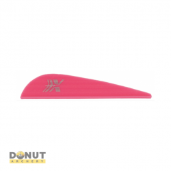 Plume de flèche Plastique CROSS-X Parabolique Nerve (par 100) - 2.5 Pouces / Rose