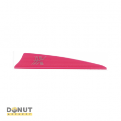 Plume de flèche Plastique CROSS-X Shield Nerve (par 100) - 2.5 Pouces / Rose