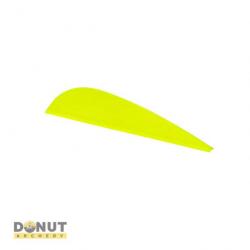 Plume Plastique Flex-Fletch FFP175 (par 100) - Jaune Fluo