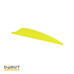 Plume Plastique Flex-Fletch FFP187 - Jaune Fluo