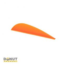 Plume Plastique Flex-Fletch FFP200 (par 100) - Orange Fluo