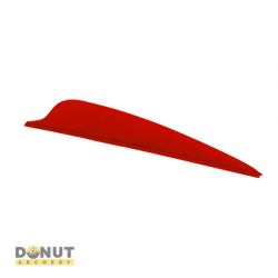 Plume Plastique Flex-Fletch FFP225 - Rouge