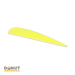 Plume Plastique Flex-Fletch FFP250 (par 100) - Jaune Fluo