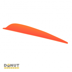 Plume Plastique Flex-Fletch FFP360 - Orange Fluo