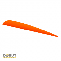 Plume de flèche Plastique Flex-Fletch FFP418 (par 100) - Orange Fluo