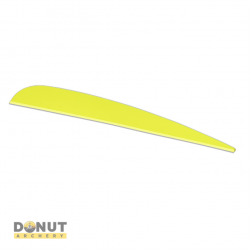 Plume Plastique Flex-Fletch FFP418 (par 100) - Jaune Fluo