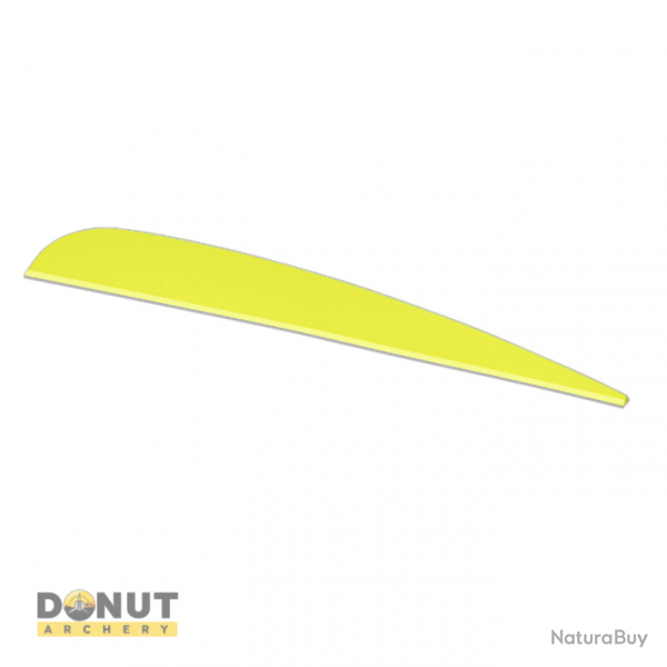 Plume Plastique Flex-Fletch FFP418 (par 100) - Jaune Fluo