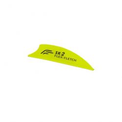 Plume Plastique Flex-Fletch SK2 - Jaune