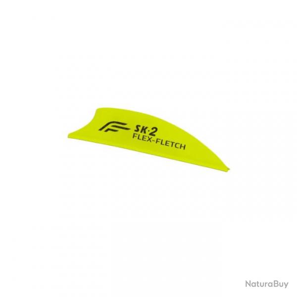 Plume Plastique Flex-Fletch SK2 - Jaune