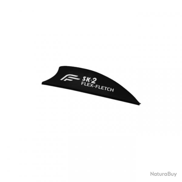 Plume Plastique Flex-Fletch SK2 - Noir