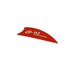 Plume Plastique Flex-Fletch SK2 - Rouge