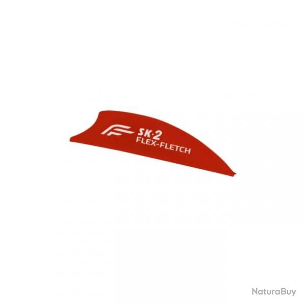 Plume Plastique Flex-Fletch SK2 - Rouge