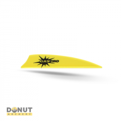 Plume de flèche Plastique GASPRO GS-200 (par 40) - Jaune Fluo