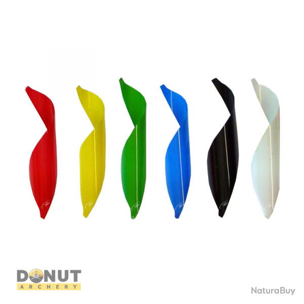 Plumes de flche Eli Vanes Parabolic P2 - Rouge / Droitier