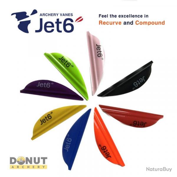 Plumes de flche JET6 Archery Vane 2023 - 1-3/4 Pouces / Violet / Gaucher