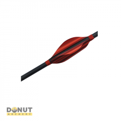 Plumes de flèche Spider Vane 1.8 - Rouge / Gaucher