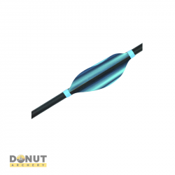 Plumes de flèche Spider Vane 1.8 - Turquoise / Gaucher