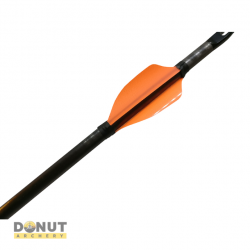 Plumes Xs Wings 40mm - Orange Fluo / Droitier