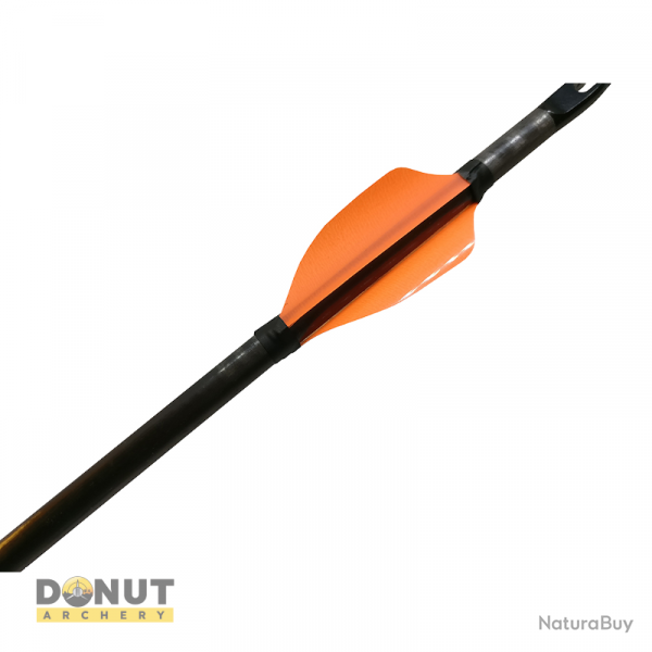 Plumes de flche Xs Wings 40mm - Orange Fluo / Gaucher