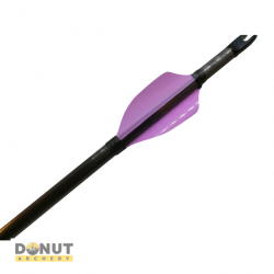 Plumes Xs Wings 40mm - Violet Fluo / Droitier