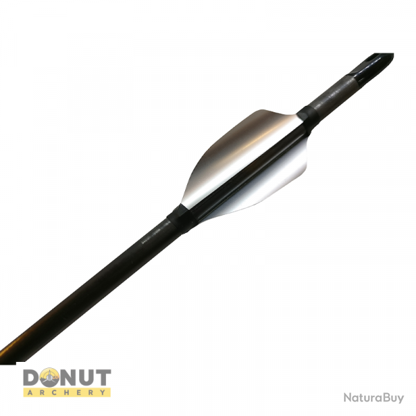 Plumes de flche Xs Wings 40mm - Argent / Droitier