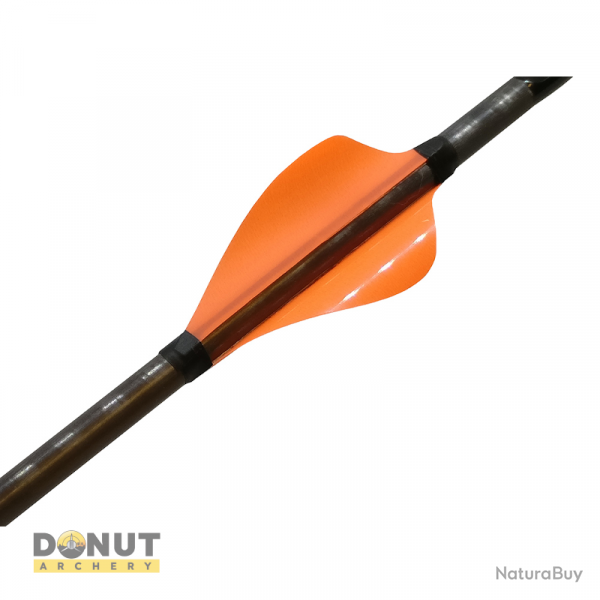 Plumes de flche Xs Wings 50mm High - Orange Fluo / Droitier