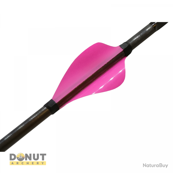 Plumes de flche Xs Wings 50mm High - Rose Fluo / Droitier