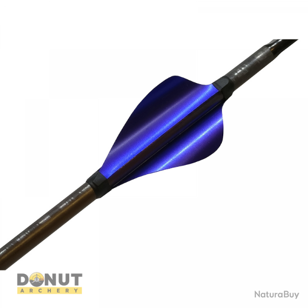 Plumes de flche Xs Wings 50mm High - Bleu Metallique / Droitier