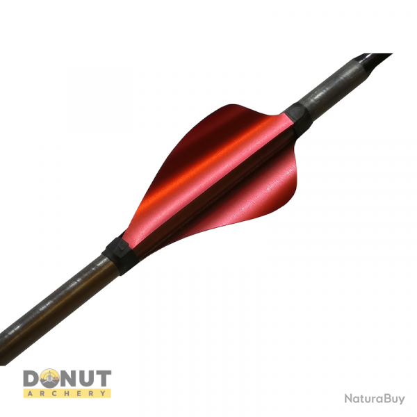 Plumes de flche Xs Wings 50mm High - Rouge Metallique / Droitier