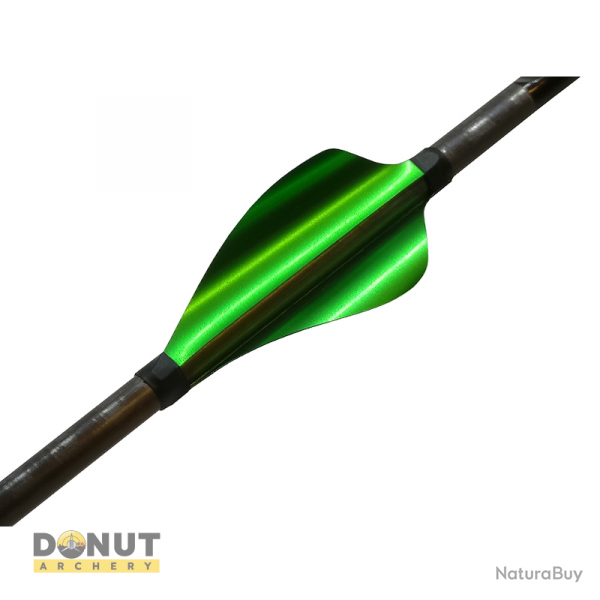 Plumes de flche Xs Wings 50mm High - Vert Metallique / Gaucher