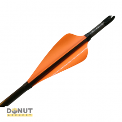 Plumes Xs Wings 60mm High - Orange Fluo / Droitier