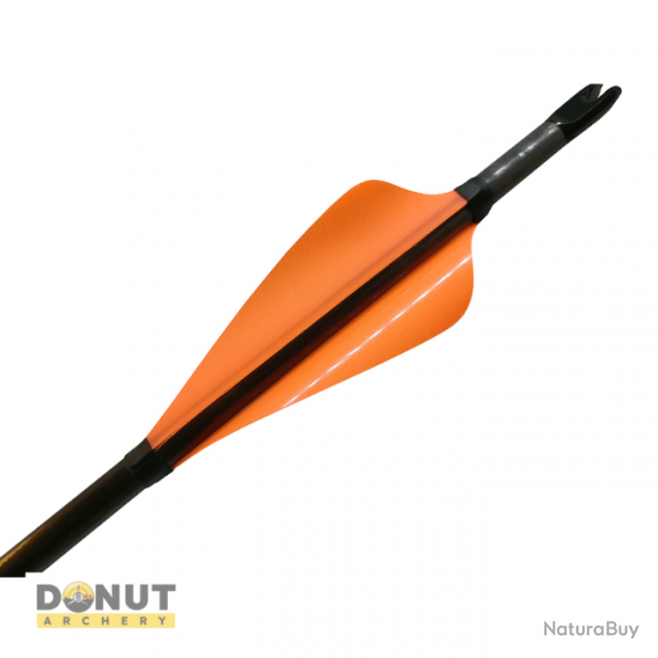 Plumes Xs Wings 60mm High - Orange Fluo / Droitier