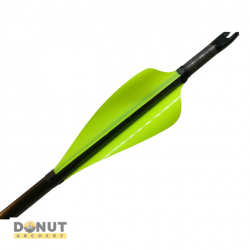 Plumes Xs Wings 60mm High - Vert Fluo / Droitier