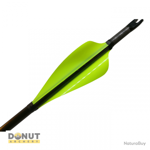 Plumes Xs Wings 60mm High - Vert Fluo / Droitier