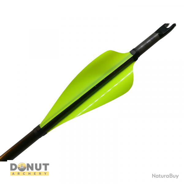 Plumes de flche Xs Wings 60mm High - Vert Fluo / Droitier