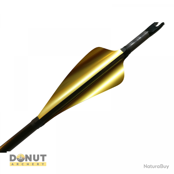 Plumes de flche Xs Wings 60mm High - Or Metallique / Droitier