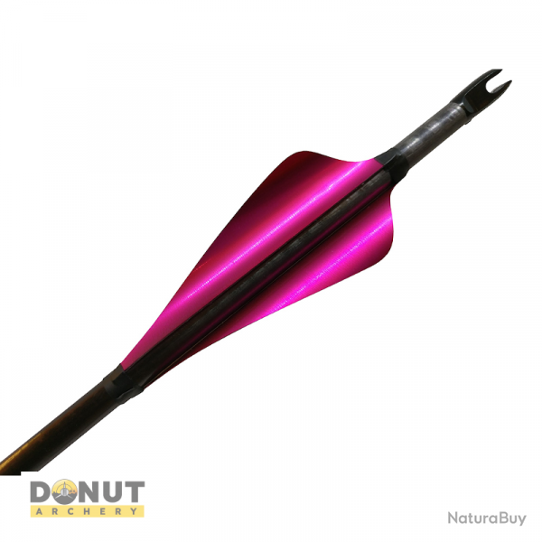 Plumes de flche Xs Wings 60mm High - Rose Metallique / Droitier
