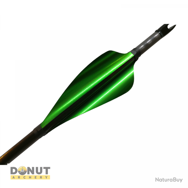 Plumes de flche Xs Wings 60mm High - Vert Metallique / Droitier