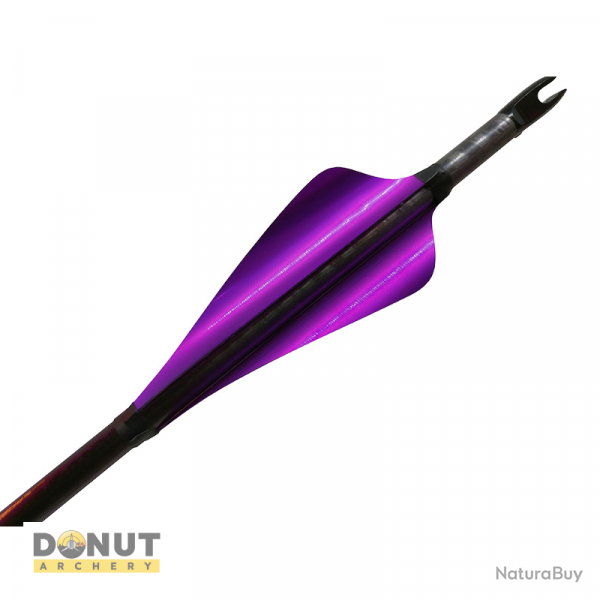 Plumes de flche Xs Wings 60mm High - Violet Fonce Metallique / Droitier