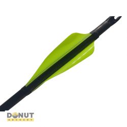 Plumes Xs Wings 70mm - Vert Fluo / Droitier