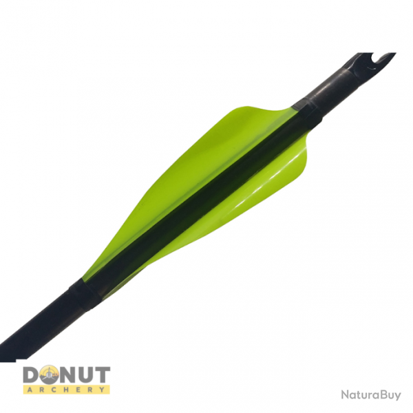 Plumes Xs Wings 70mm - Vert Fluo / Droitier