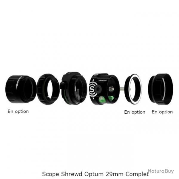 Scope Shrewd Optum 29mm Complet - Droitier / Sans Fibre / x2