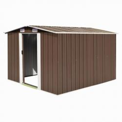 Abri de jardin cabane cabanon maison de stockage remise extérieur hangar outils robuste 257 x 298 x