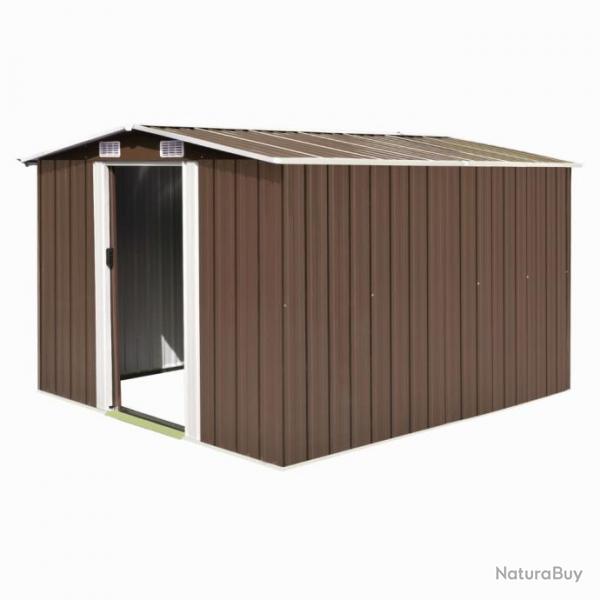 Abri de jardin cabane cabanon maison de stockage remise extrieur hangar outils robuste 257 x 298 x