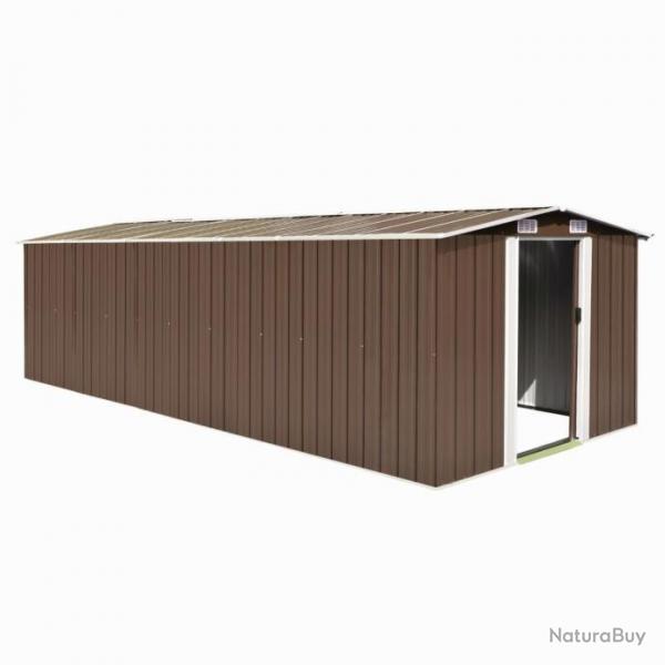 Abri de jardin cabane cabanon maison de stockage remise extrieur hangar outils robuste 257 x 580 x