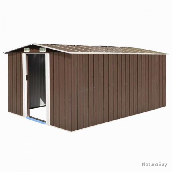 Abri de jardin cabane cabanon maison de stockage remise extrieur hangar outils robuste 257 x 392 x