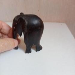 lot de 5 éléphants en ebene art africain